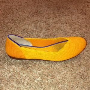 Rothy’s The Flat in Merigold with extra insoles